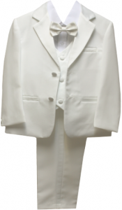 BOYS CHRISTENING TUX (1512233) WHITE